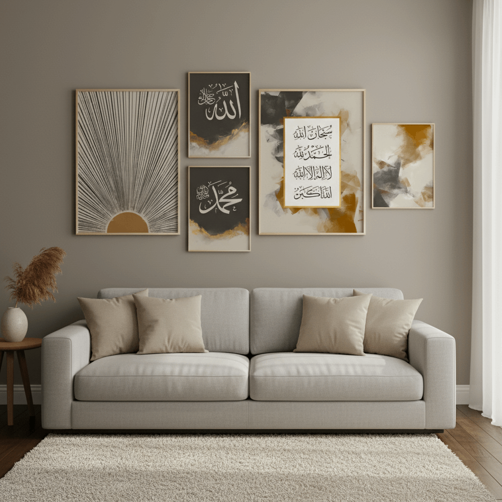 Decorative Islamic Wall Art Set of 5 - image 2