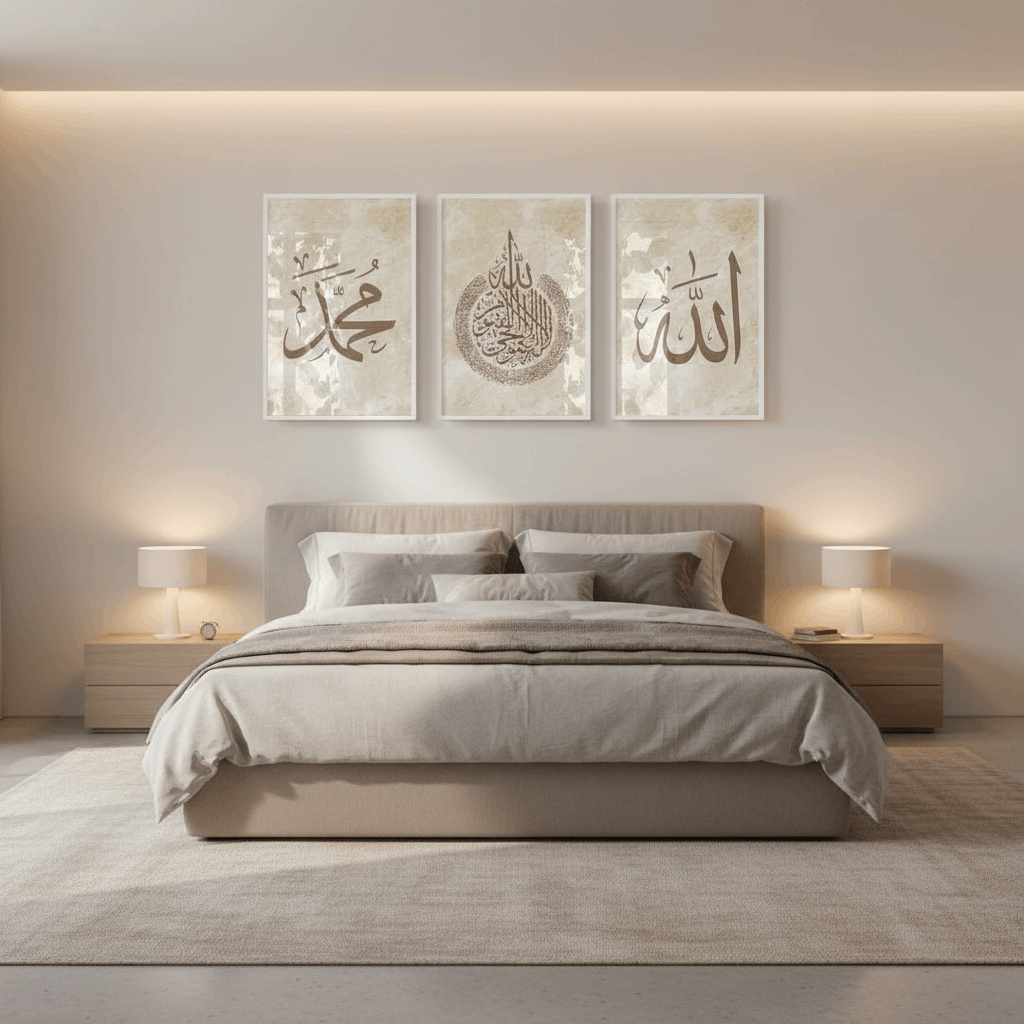 Arabic Calligraphy Wall Frame Set of 3 - image 3