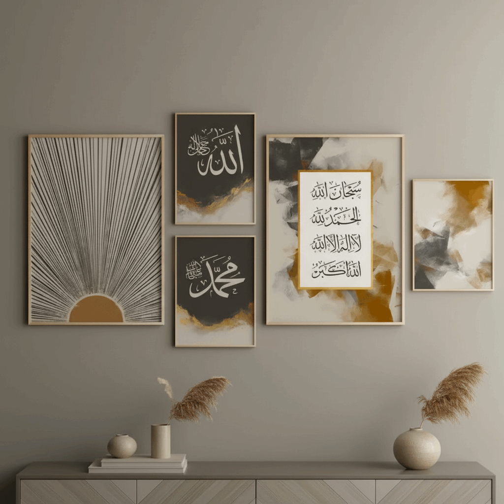 Decorative Islamic Wall Art Set of 5 - image 5