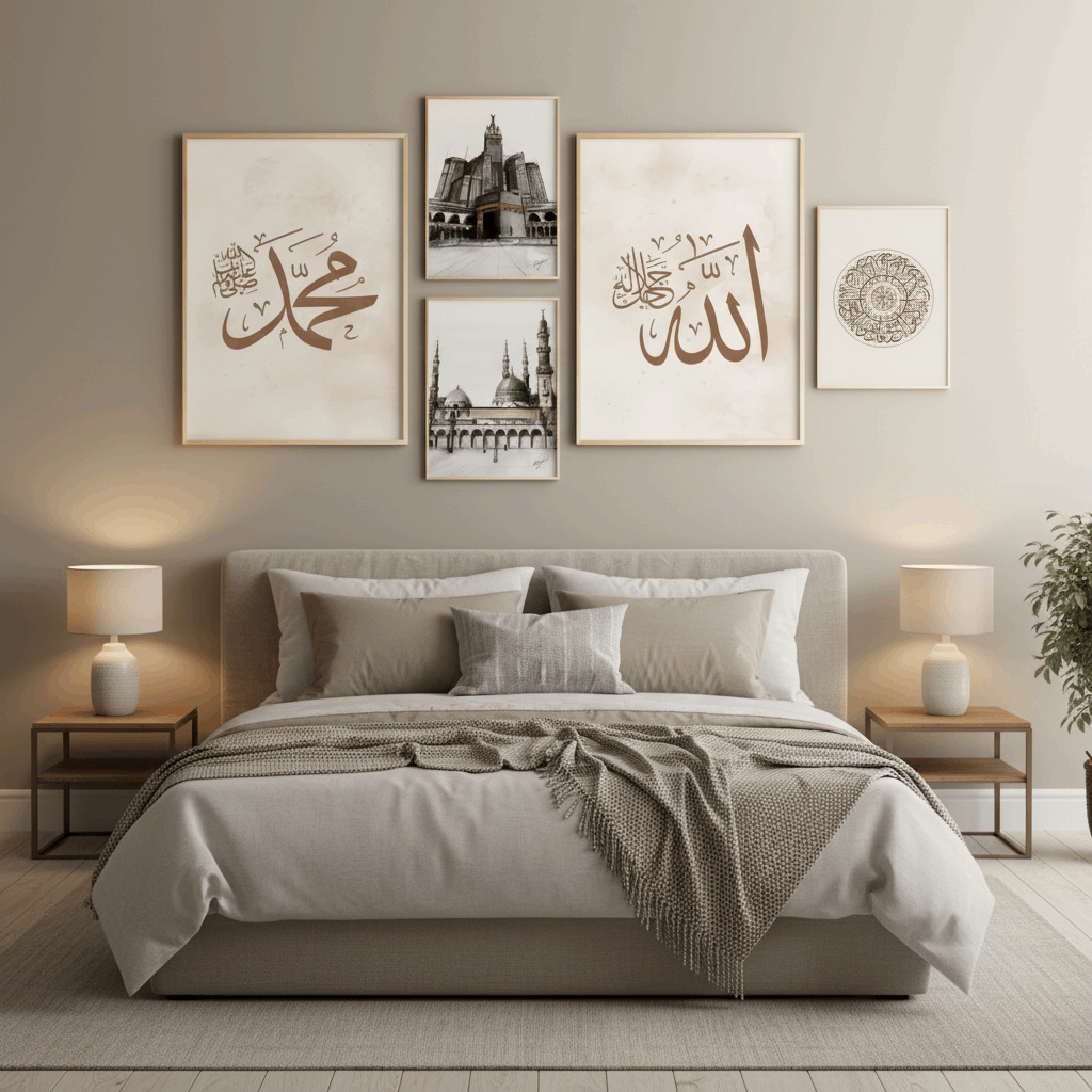 Spiritual Islamic Wall Frame Set of 5 - image 5