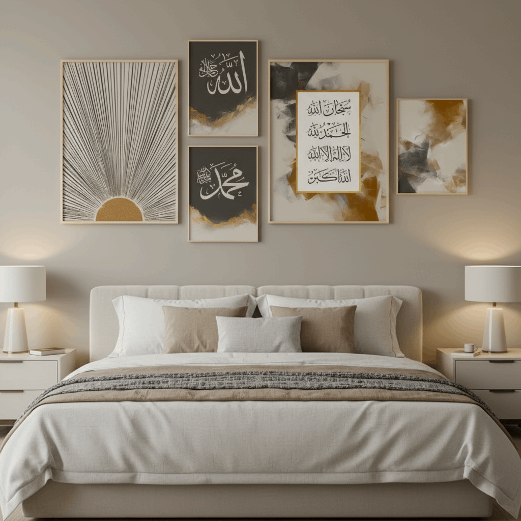 Decorative Islamic Wall Art Set of 5 - image 4