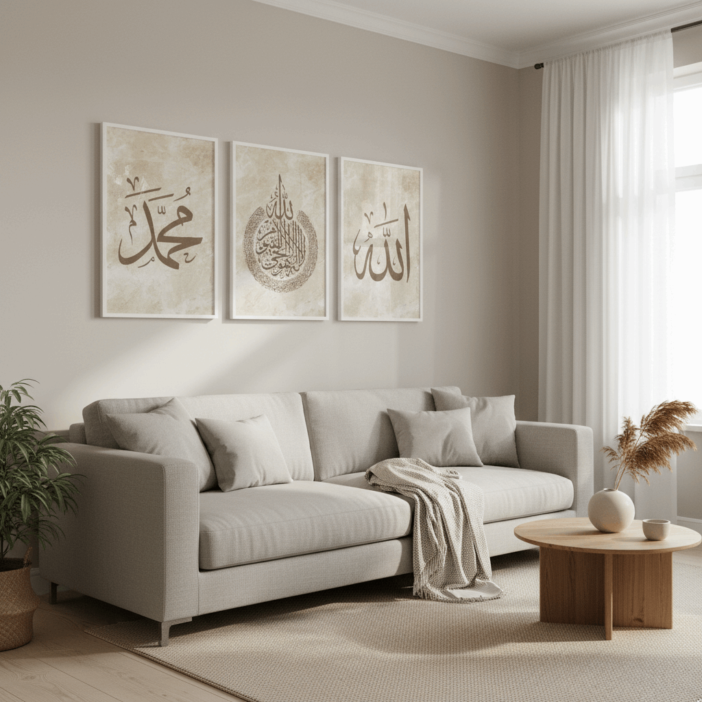 Arabic Calligraphy Wall Frame Set of 3 - image 4