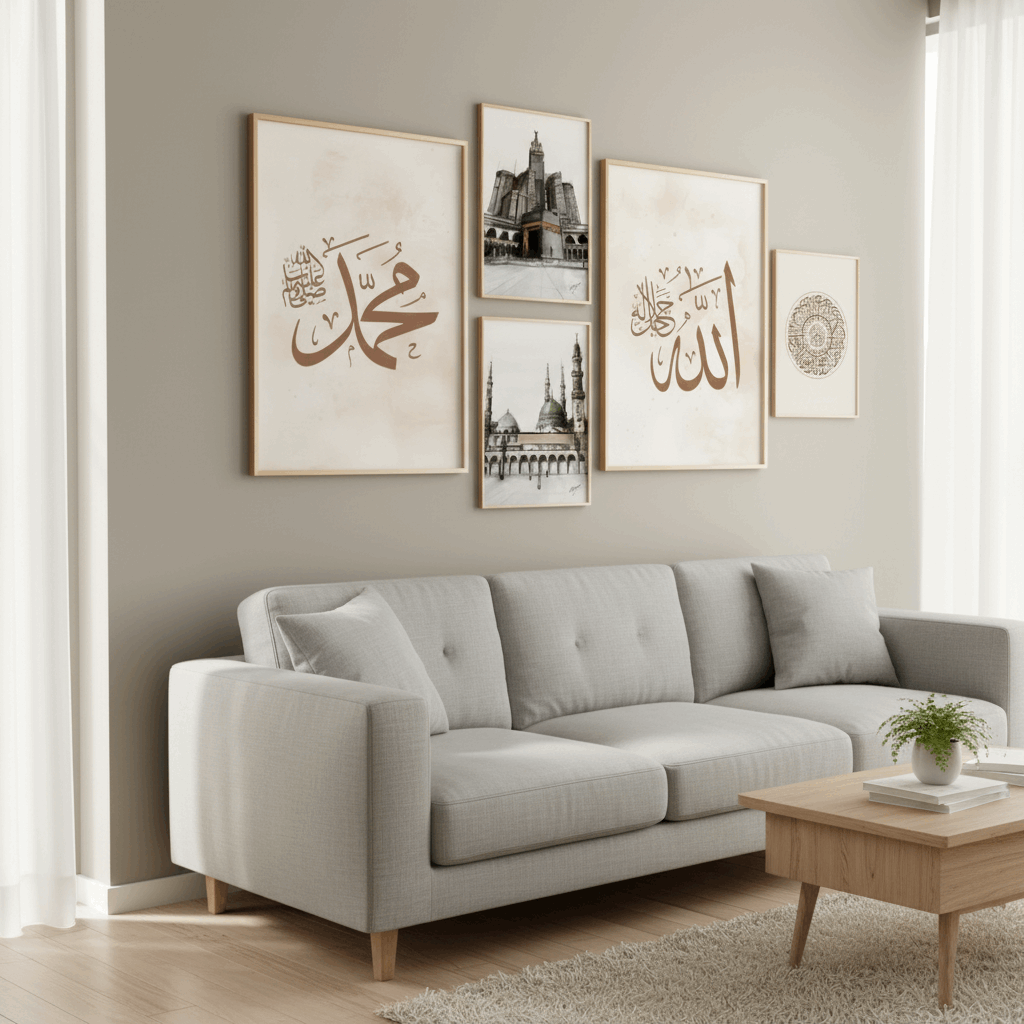 Spiritual Islamic Wall Frame Set of 5 - image 6