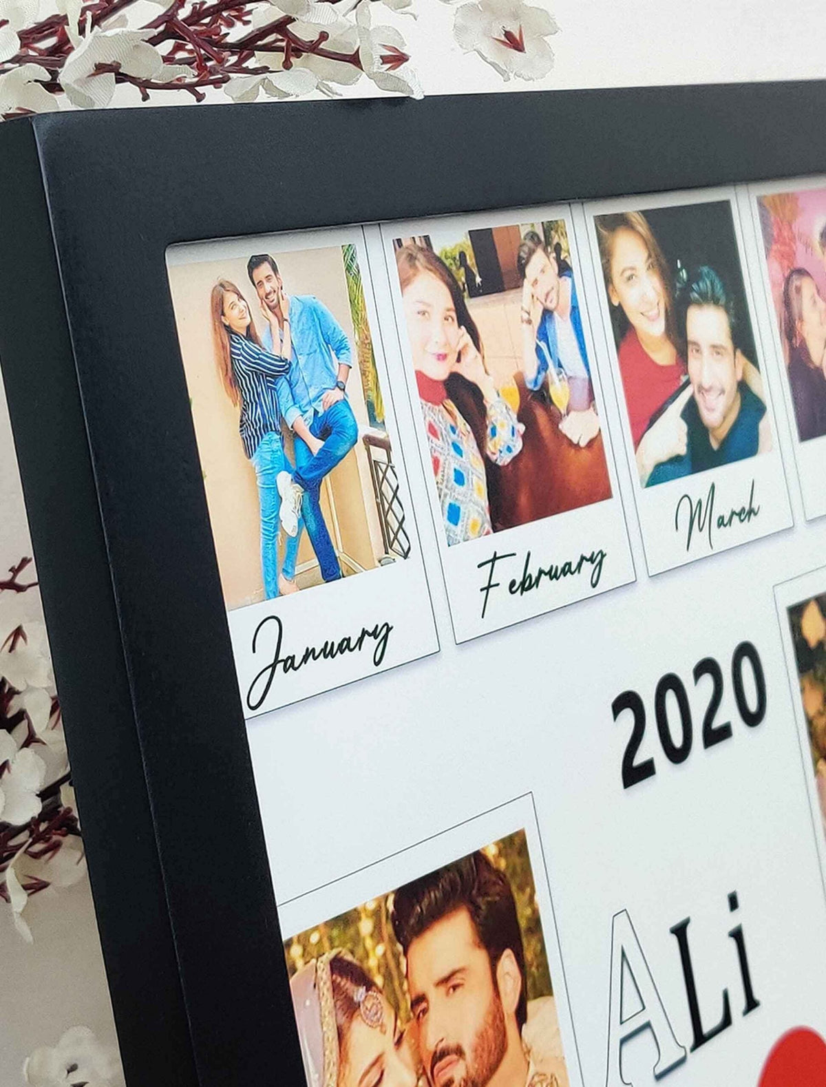 Personalized 12-Month Anniversary Photo Frame
