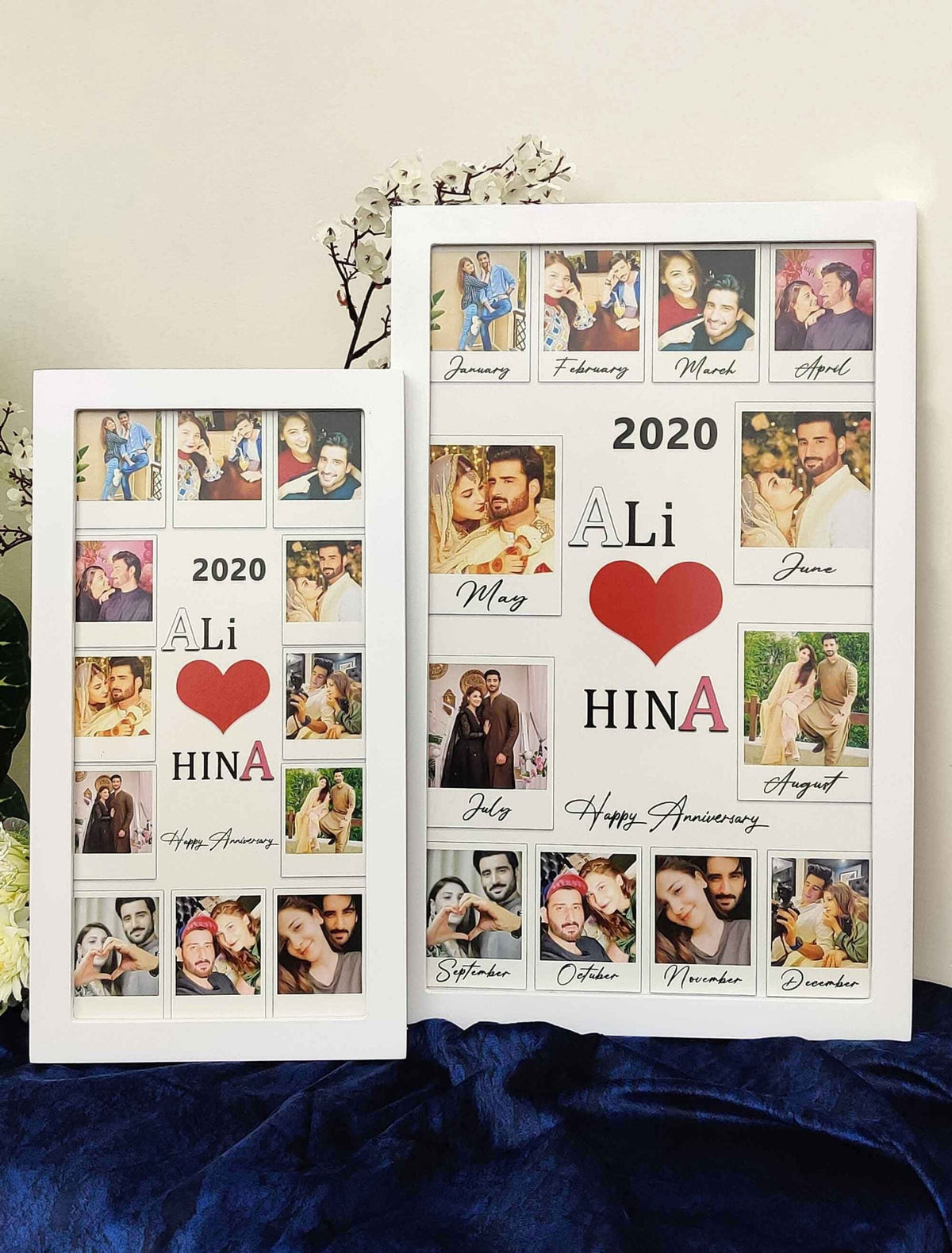 Personalized 12-Month Anniversary Photo Frame