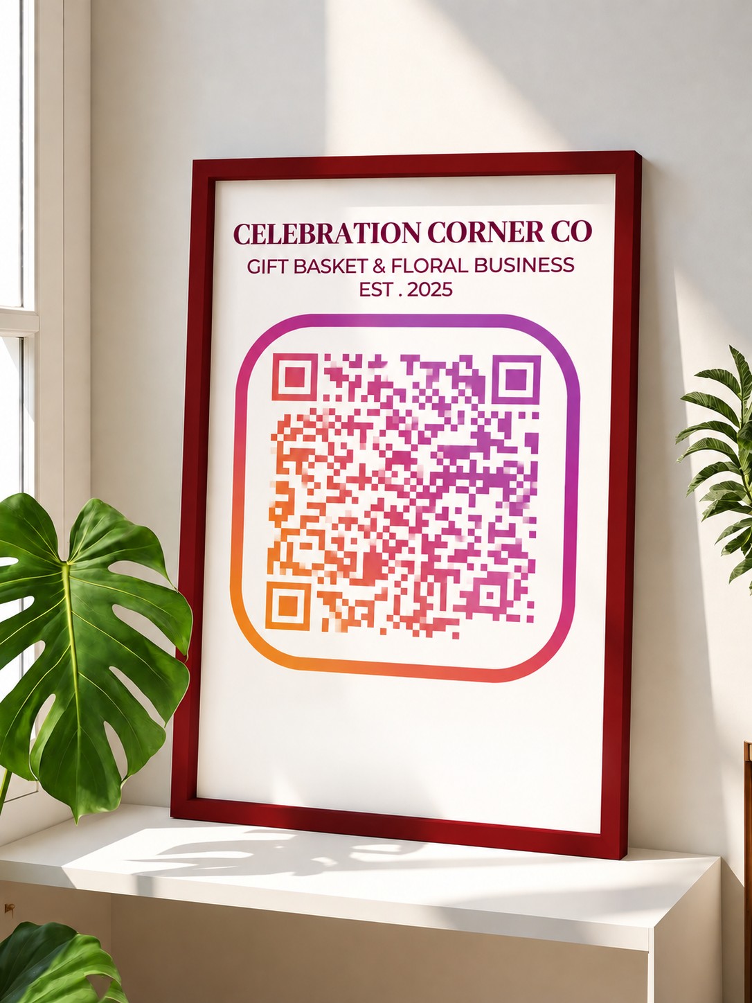 Custom QR Code Photo Frame