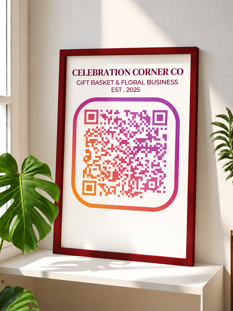 Custom QR Code Photo Frame