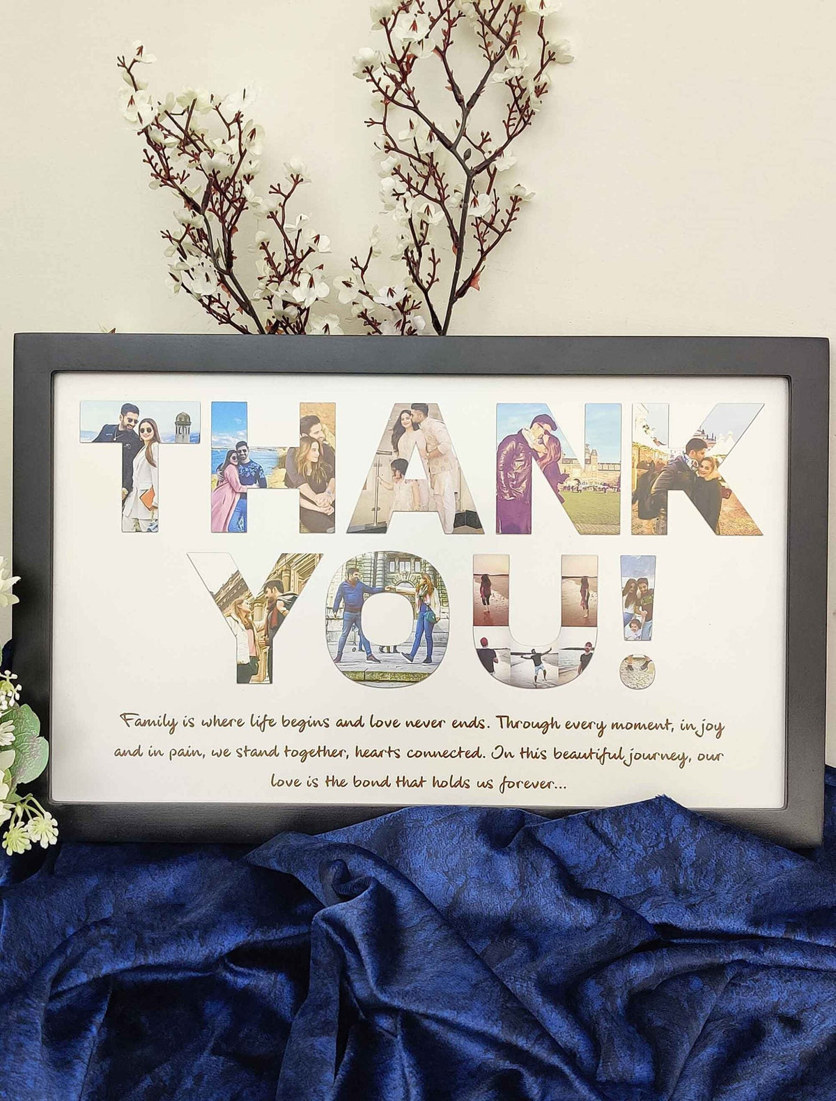 Thank You for Everything – Personalized Family Photo Collage Frame