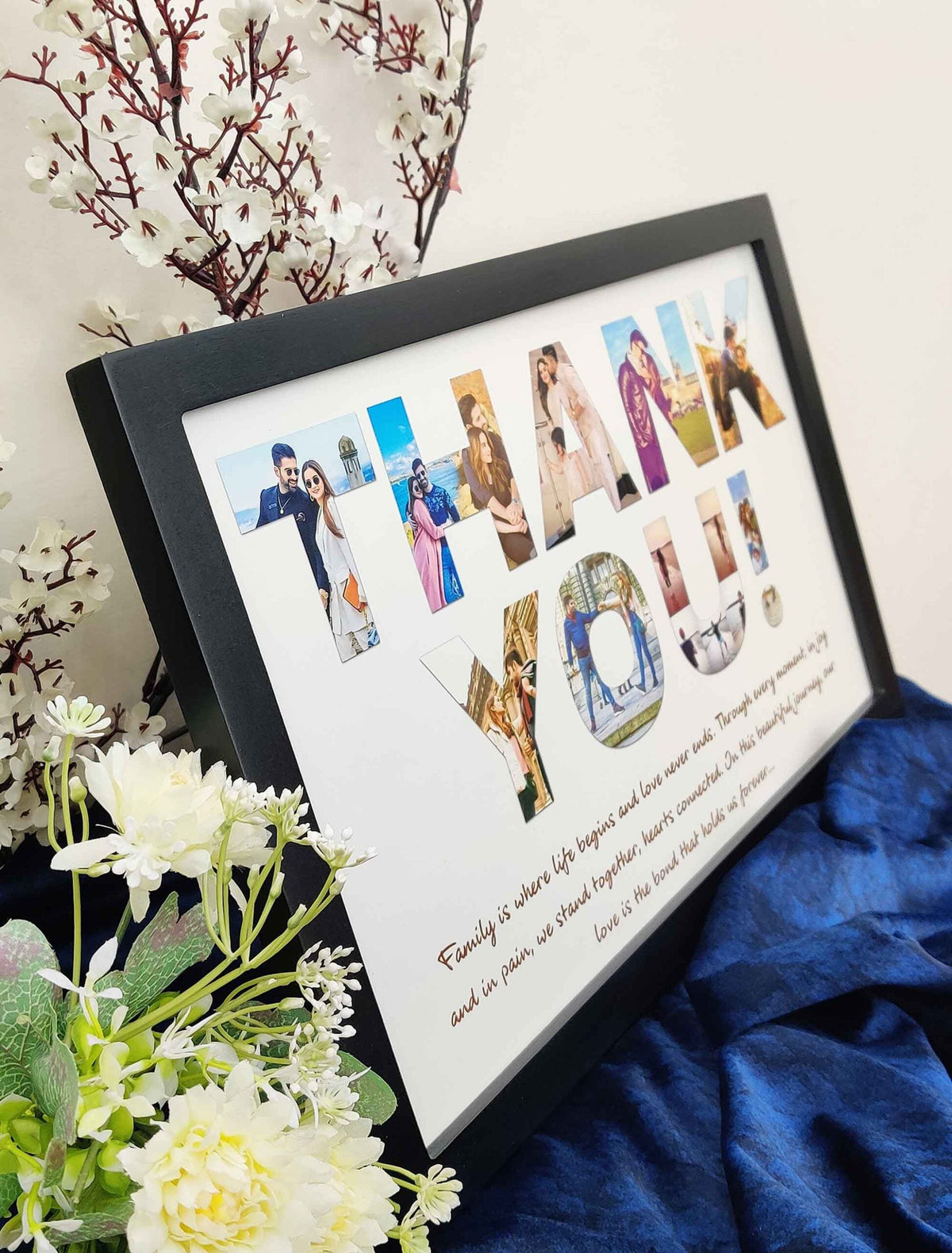 Thank You for Everything – Personalized Family Photo Collage Frame
