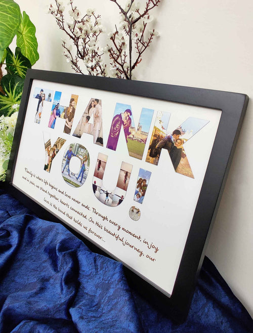Thank You for Everything – Personalized Family Photo Collage Frame