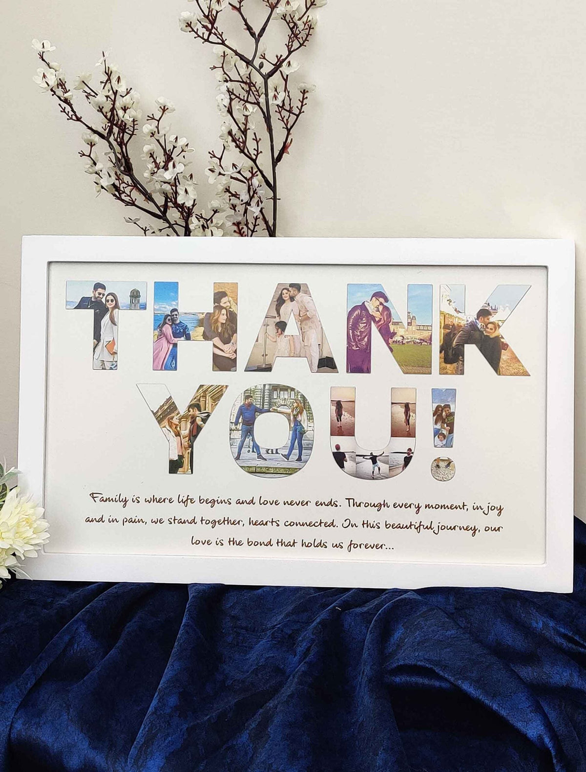 Thank You for Everything – Personalized Family Photo Collage Frame