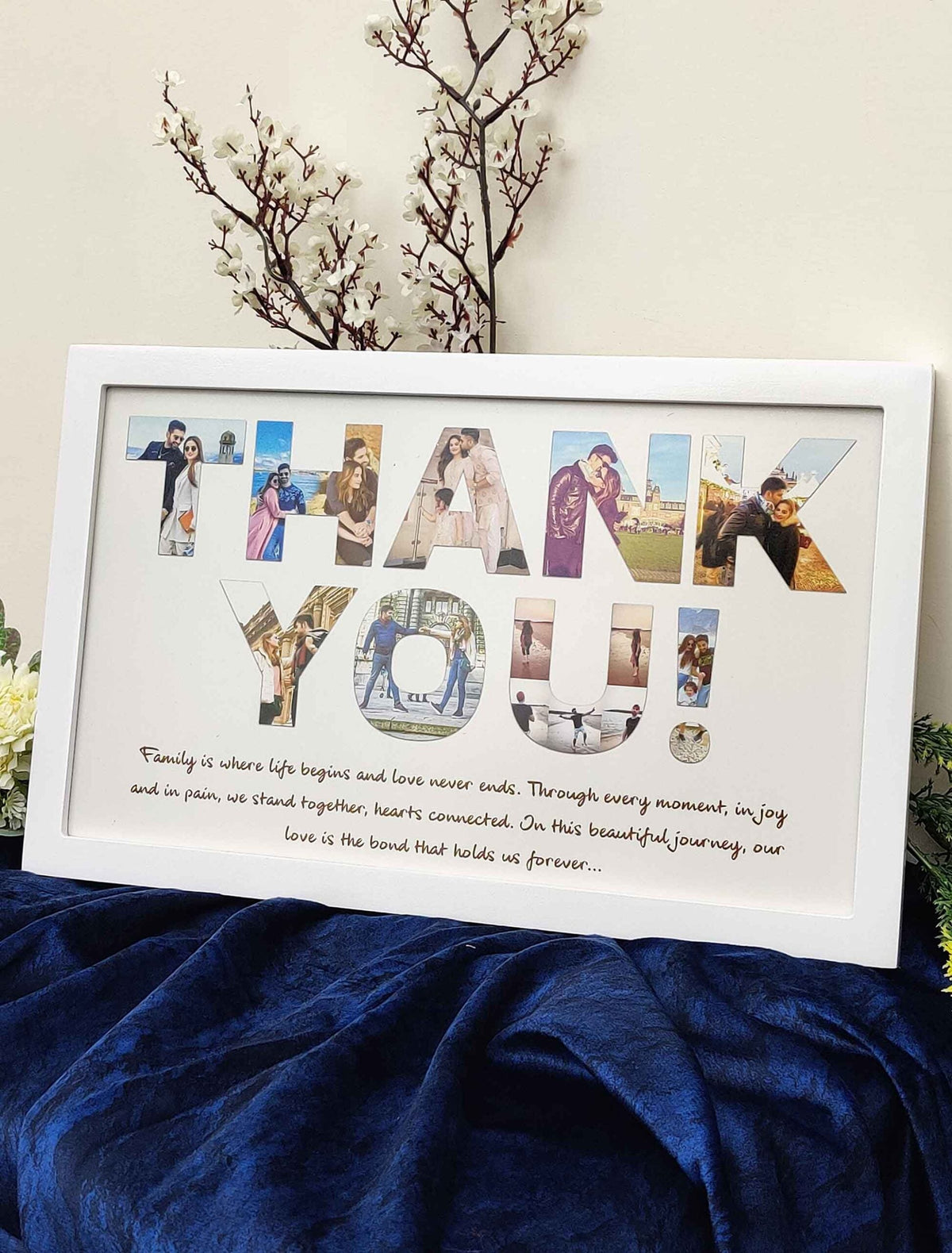 Thank You for Everything – Personalized Family Photo Collage Frame