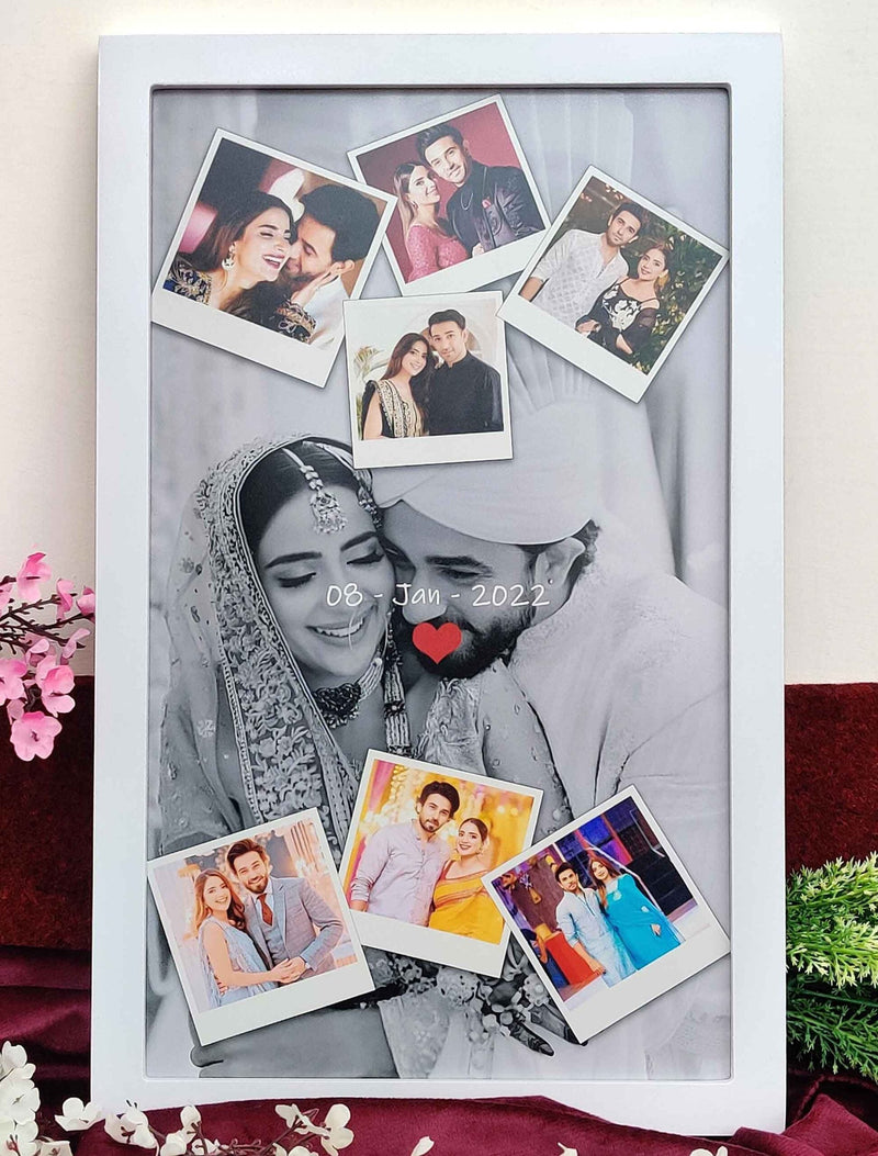 Personalised Wedding & Anniversary Photo Frame – Custom 3D Collage – Premium Quality Print