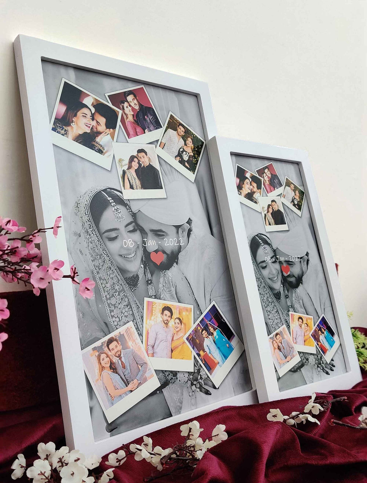 Personalised Wedding & Anniversary Photo Frame – Custom 3D Collage – Premium Quality Print