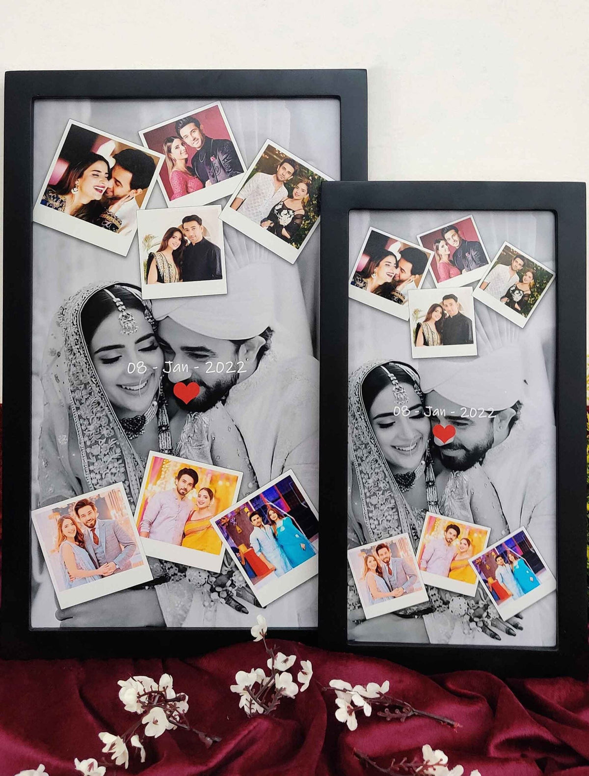 Personalised Wedding & Anniversary Photo Frame – Custom 3D Collage – Premium Quality Print