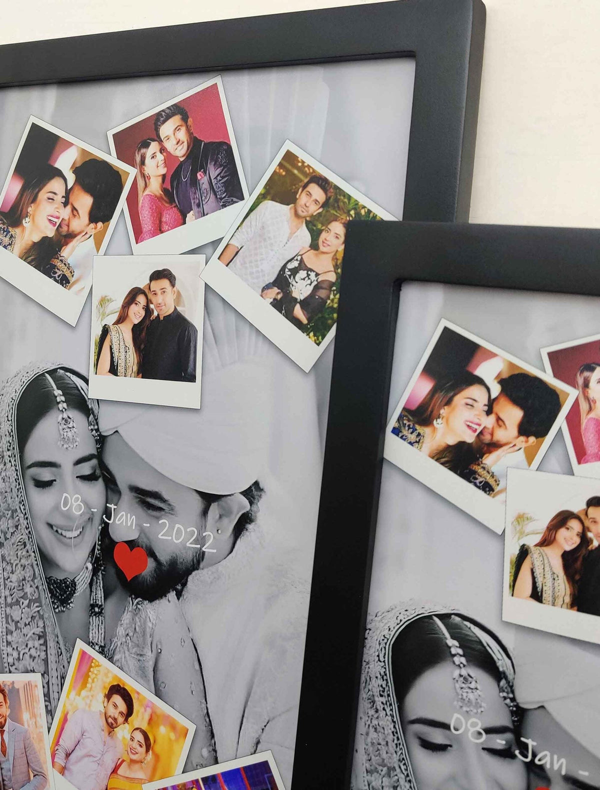 Personalised Wedding & Anniversary Photo Frame – Custom 3D Collage – Premium Quality Print