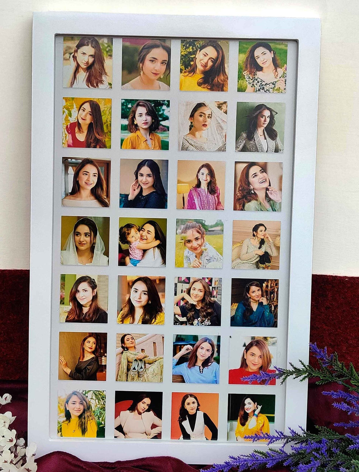 Personalised Photo Collage Frame – 28 Custom Images in One Frame – Premium Quality Print