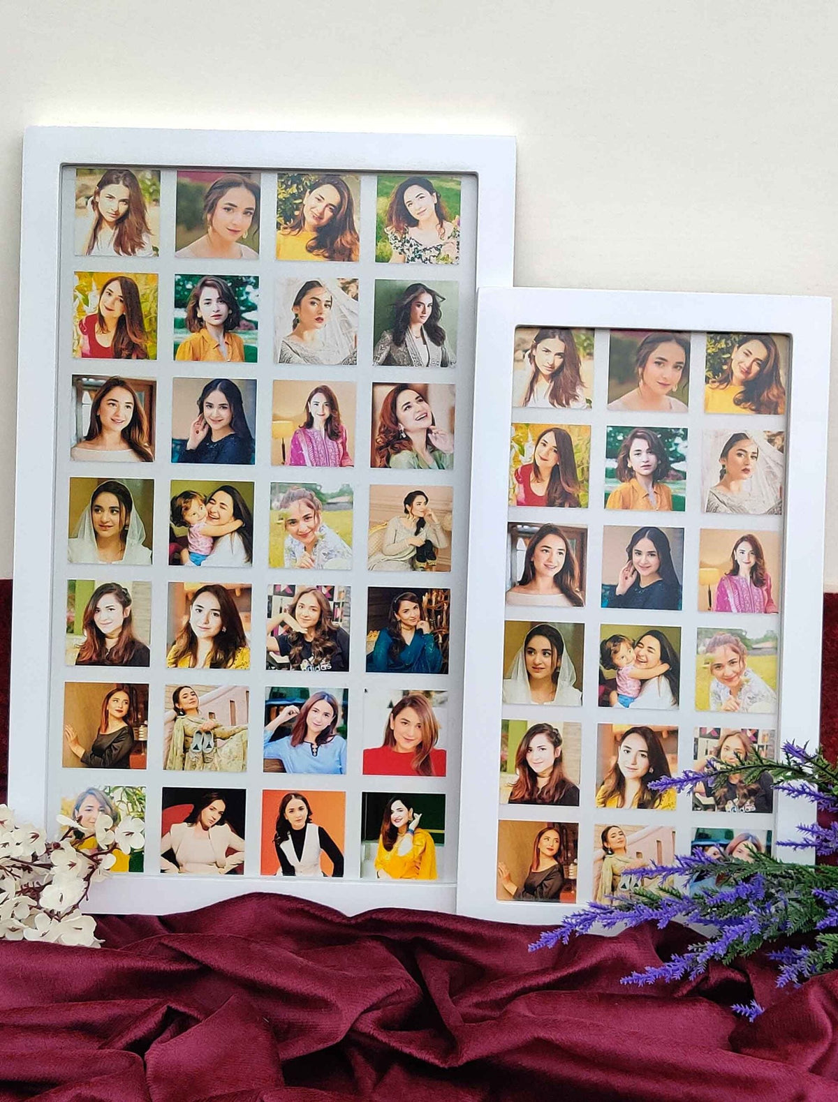 Custom Multi-Photo Grid Frame – Personalised 18 Pictures Collage – Best Gift for Her/Friend