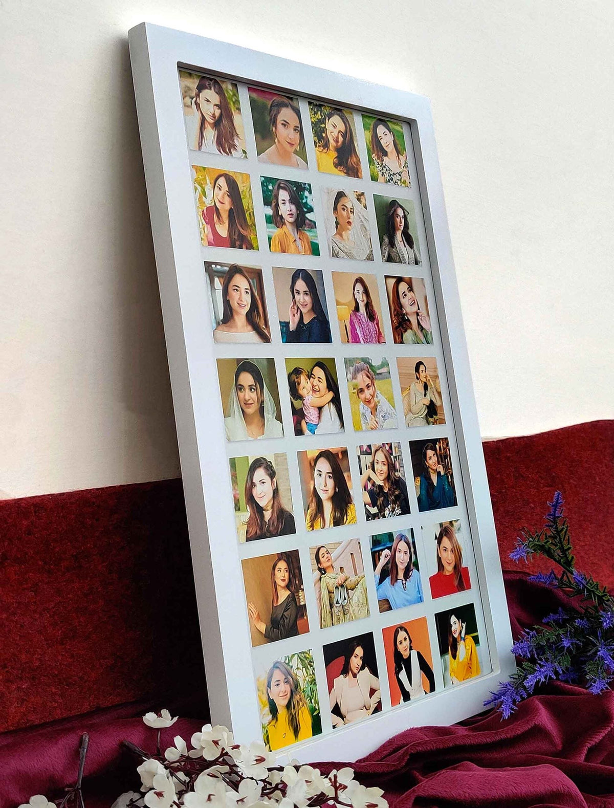Personalised Photo Collage Frame – 28 Custom Images in One Frame – Premium Quality Print