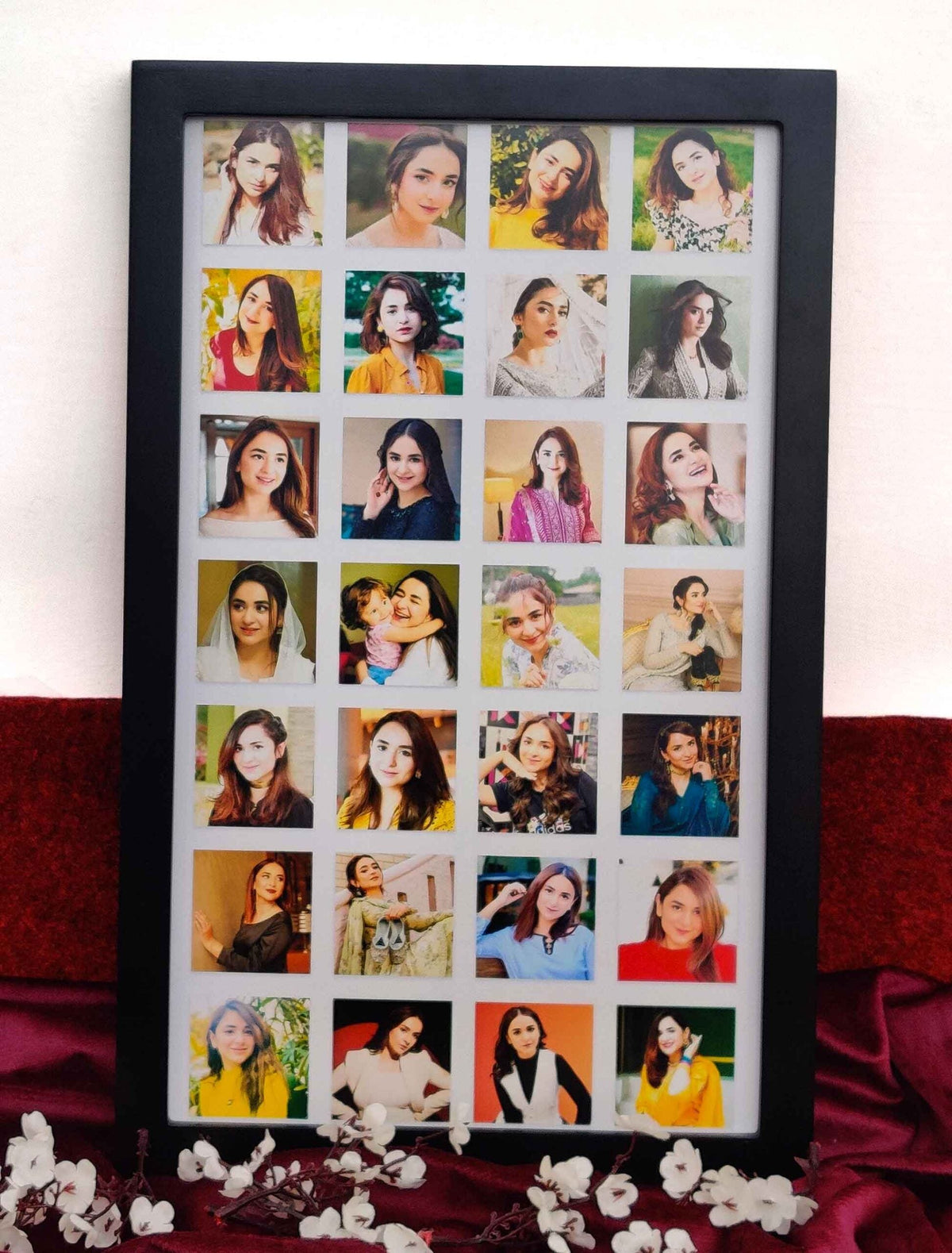 Custom Multi-Photo Grid Frame – Personalised 18 Pictures Collage – Best Gift for Her/Friend