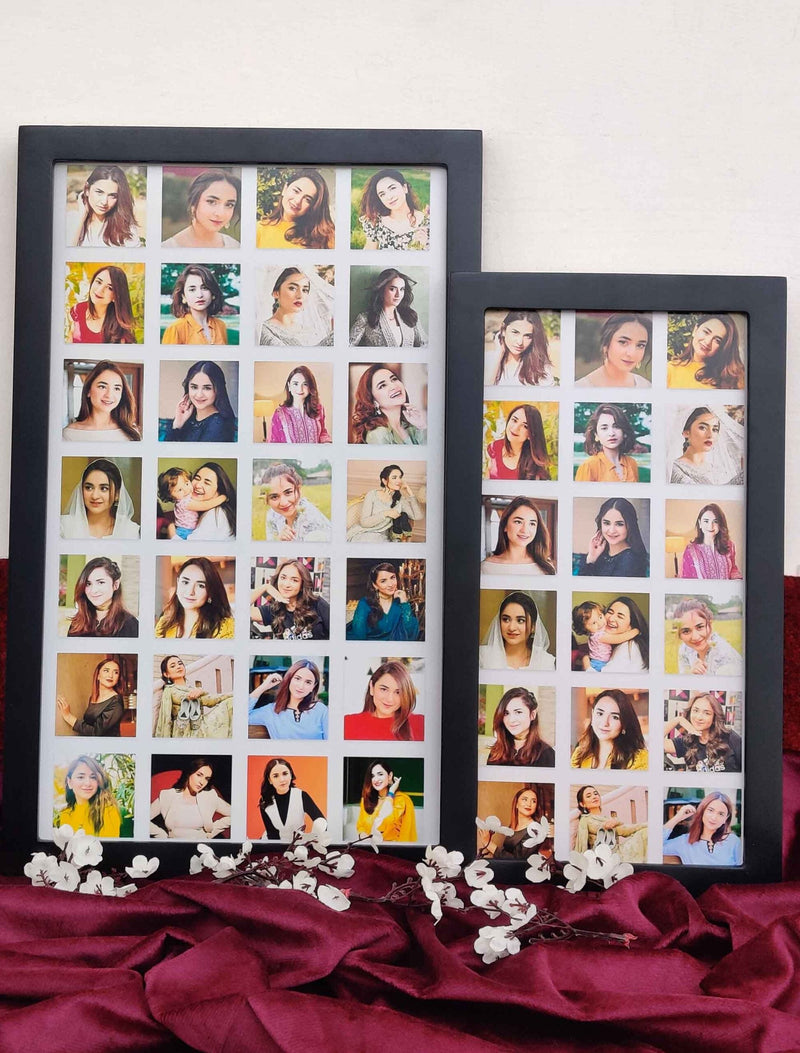 Personalised Photo Collage Frame – 28 Custom Images in One Frame – Premium Quality Print