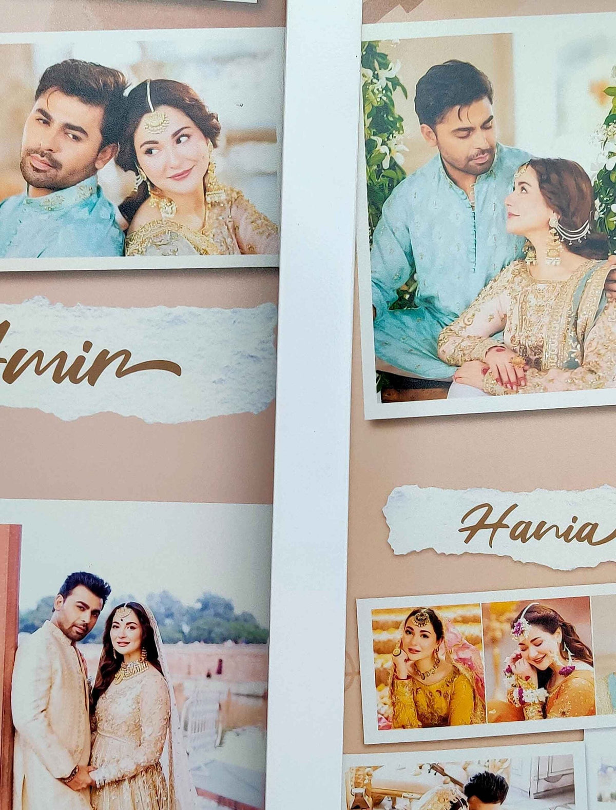 Custom Wedding Memory Frame – Personalised Collage with Names – Anniversary & Shaadi Gift