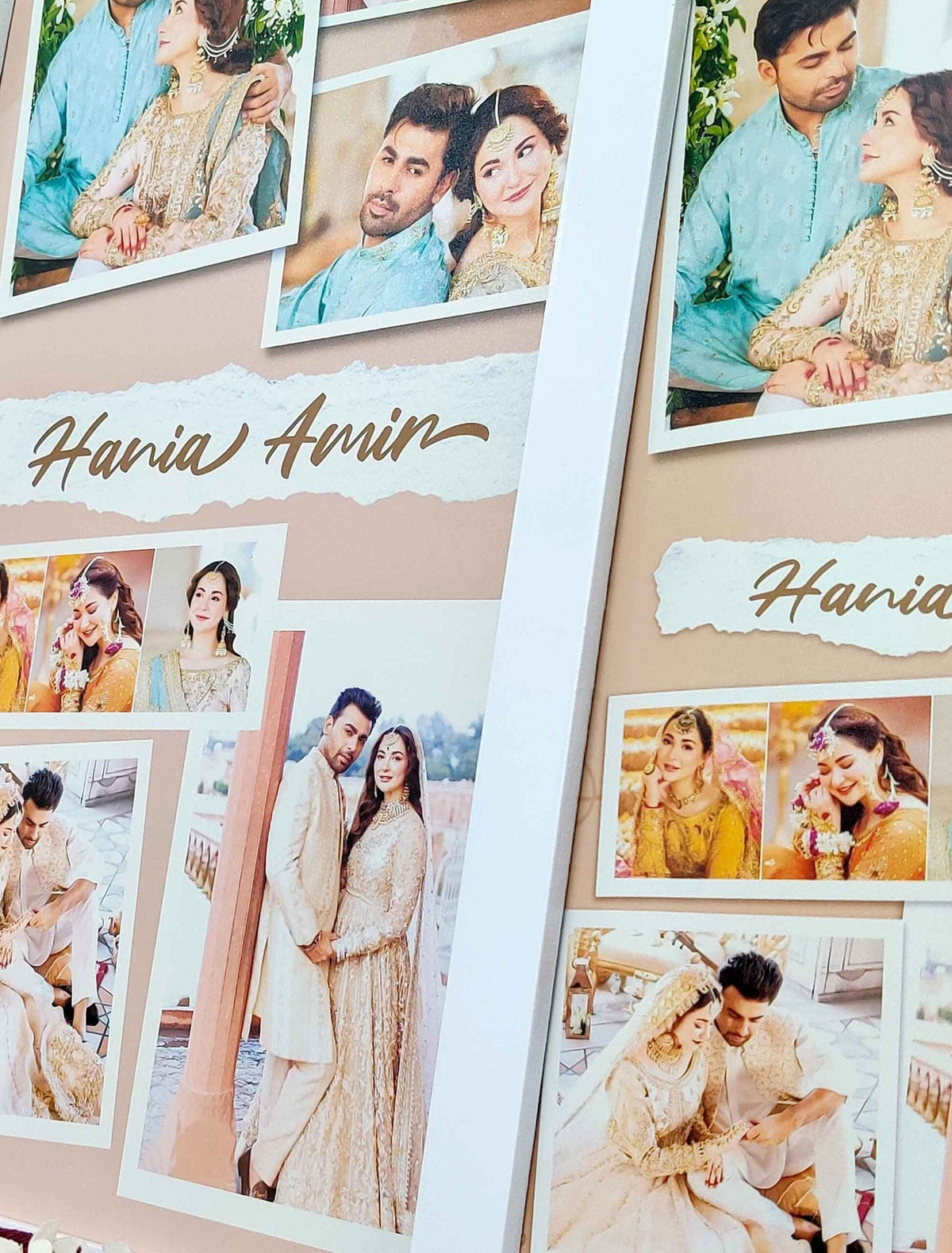 Custom Wedding Memory Frame – Personalised Collage with Names – Anniversary & Shaadi Gift