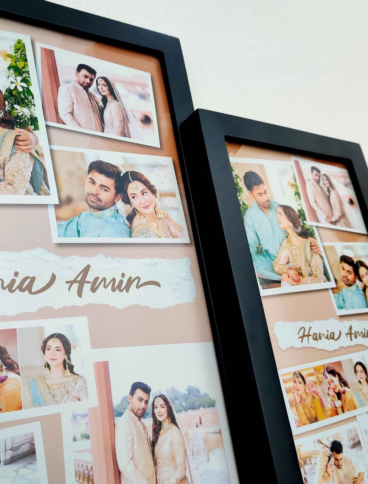 Custom Wedding Memory Frame – Personalised Collage with Names – Anniversary & Shaadi Gift