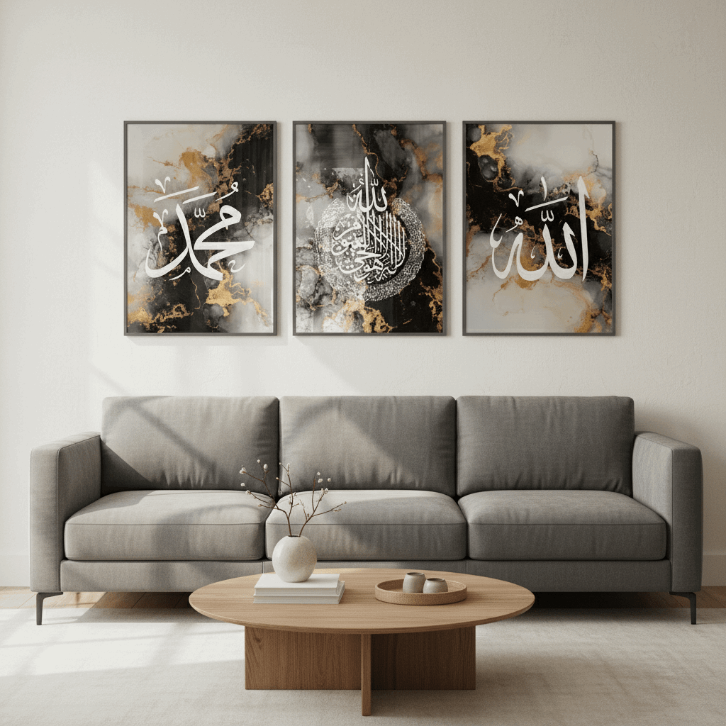 Islamic Wall Decor Frame Set of 3 - image 4