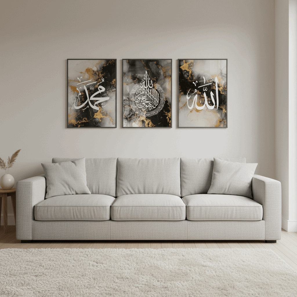 Islamic Wall Decor Frame Set of 3 - image 2